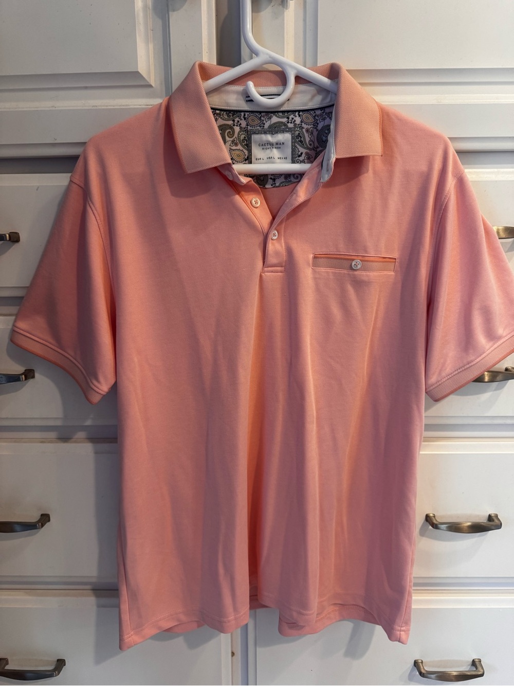 Cactus Men’s Light Pink Polo Shirt